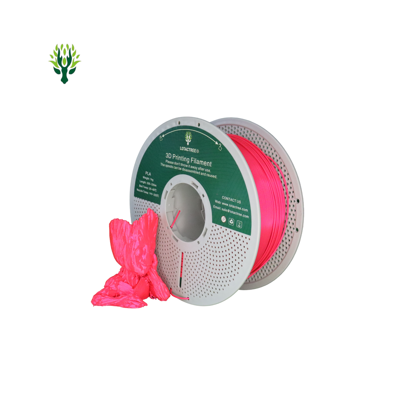 PLA 3D Printing Filament 1.75mm 1Kg - Lotactree