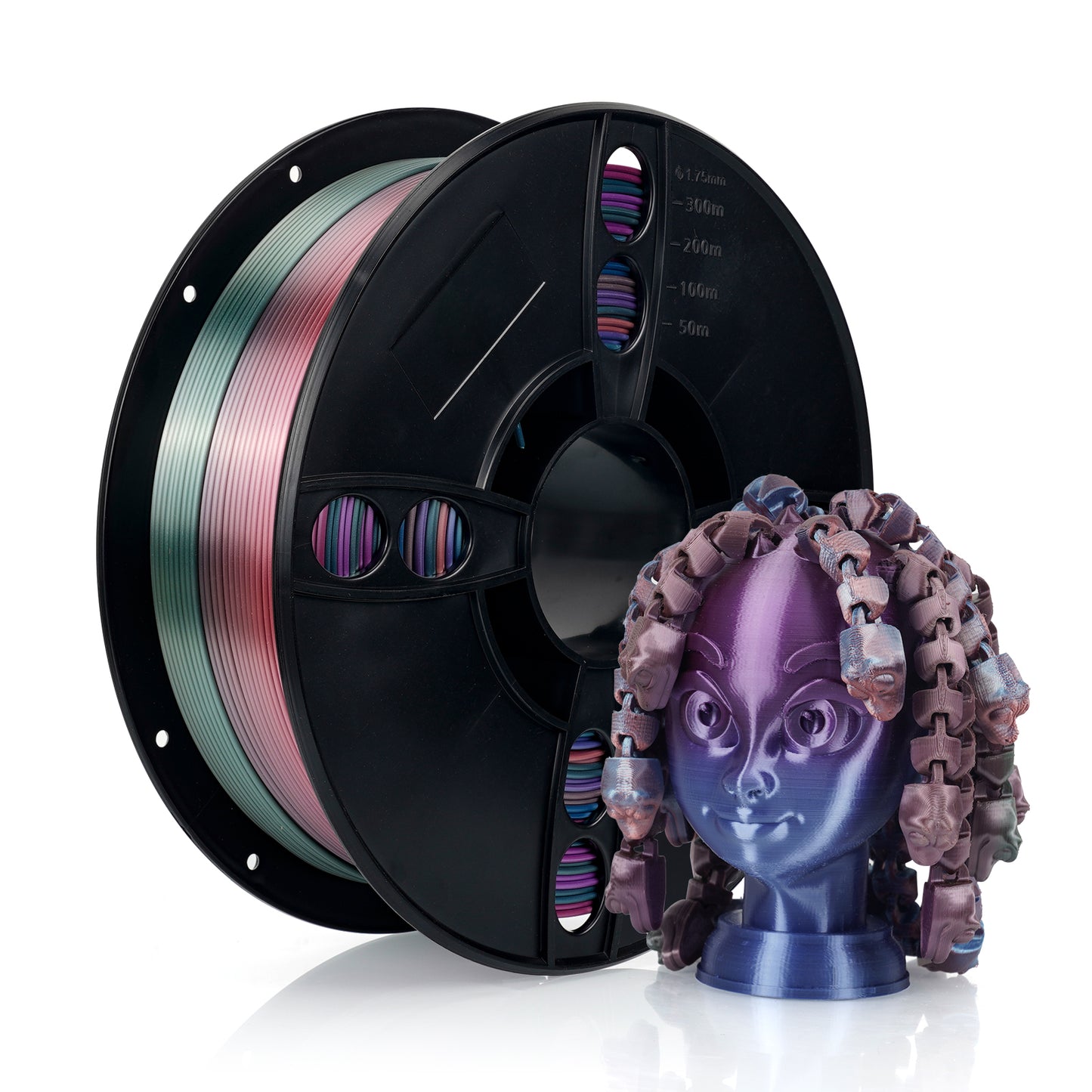 PLA Rainbow 3D Printing Filament 1.75mm 1Kg - Pro3D