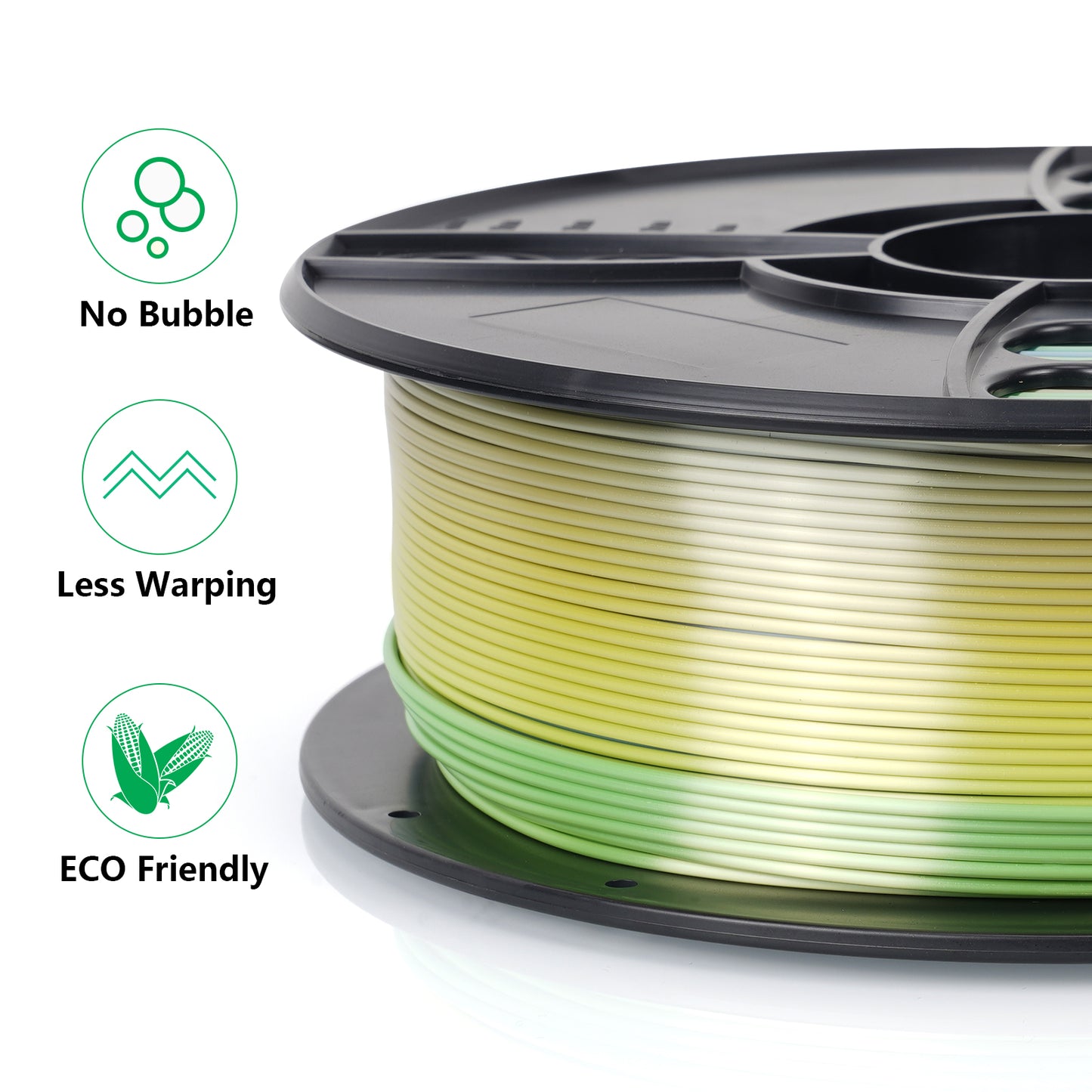 PLA Rainbow 3D Printing Filament 1.75mm 1Kg - Pro3D