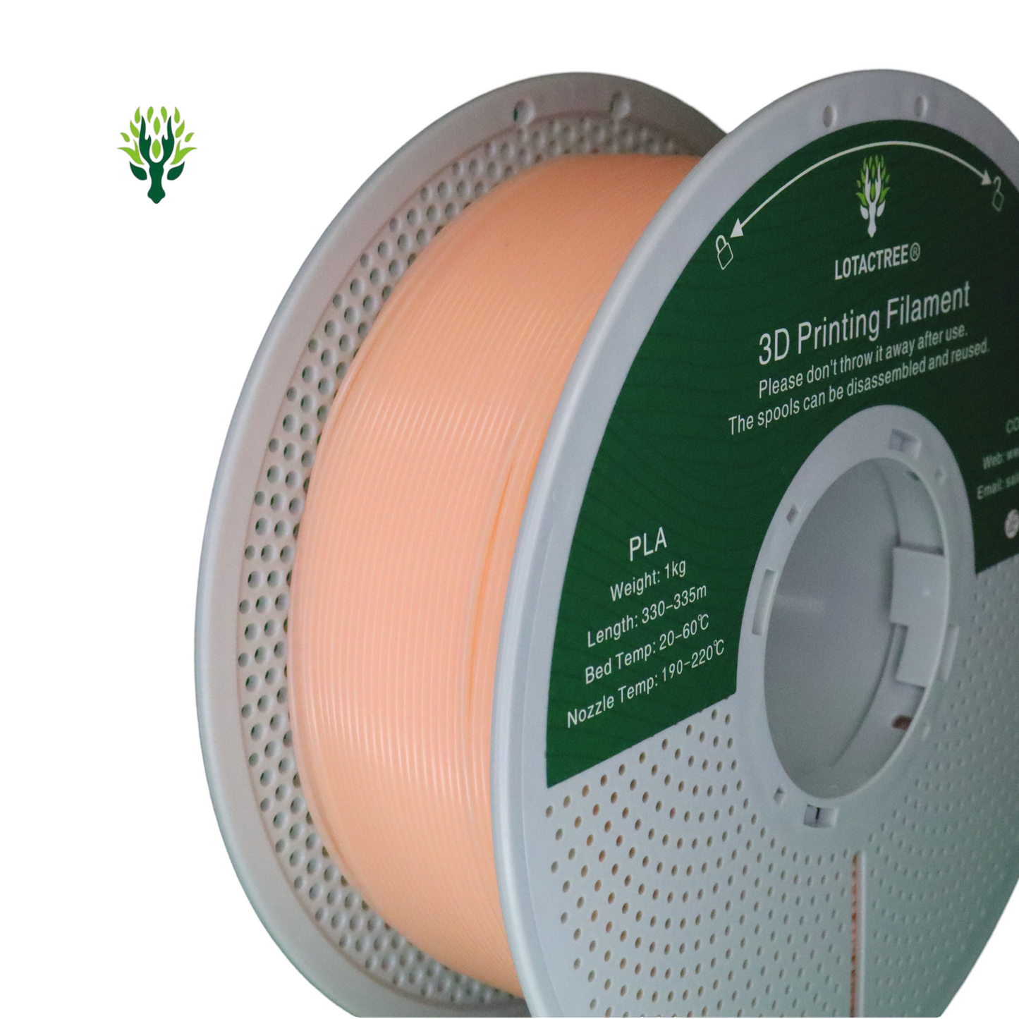 Filamento de Impressão 3D PLA 1,75mm 1Kg - Lotactree