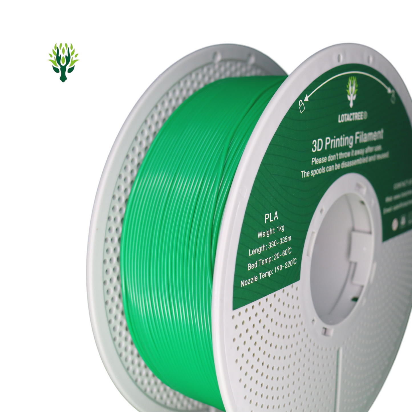 Filamento de Impressão 3D PLA 1,75mm 1Kg - Lotactree