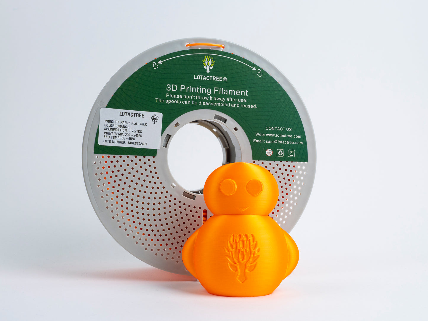Filamento de Impressão 3D PLA SILK 1,75mm 1Kg - Lotactree