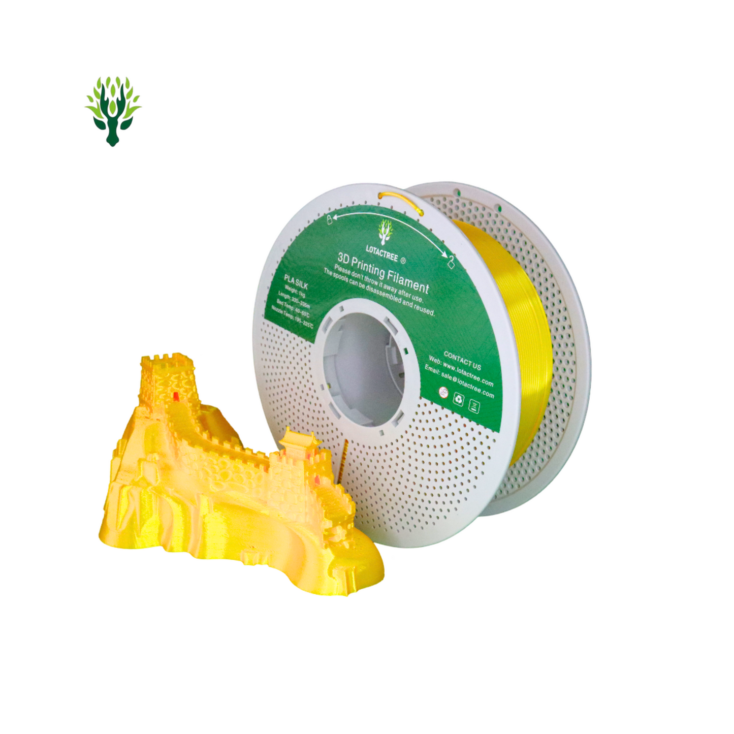 PLA SILK 3D Printing Filament 1.75mm 1Kg - Lotactree
