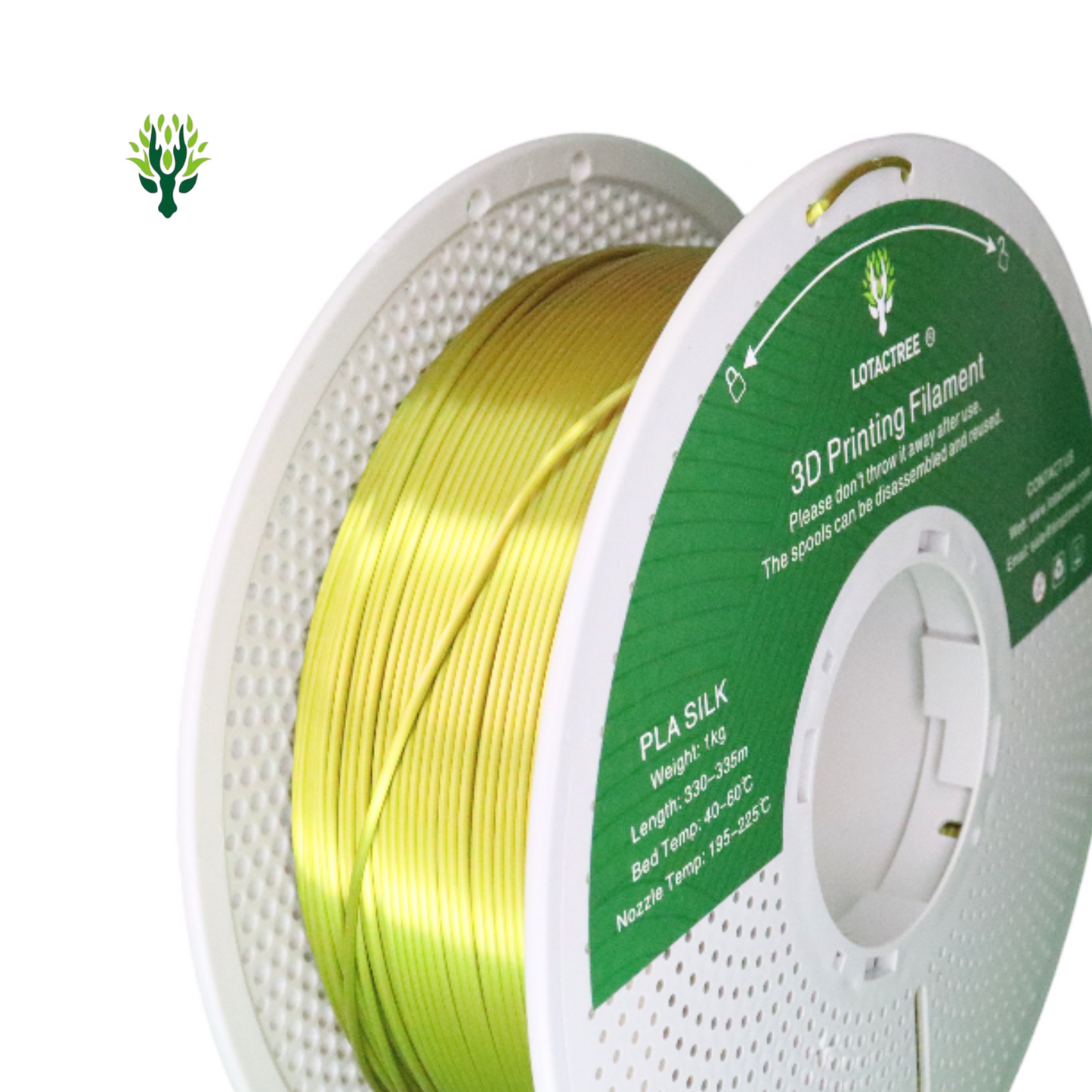PLA SILK 3D Printing Filament 1.75mm 1Kg - Lotactree