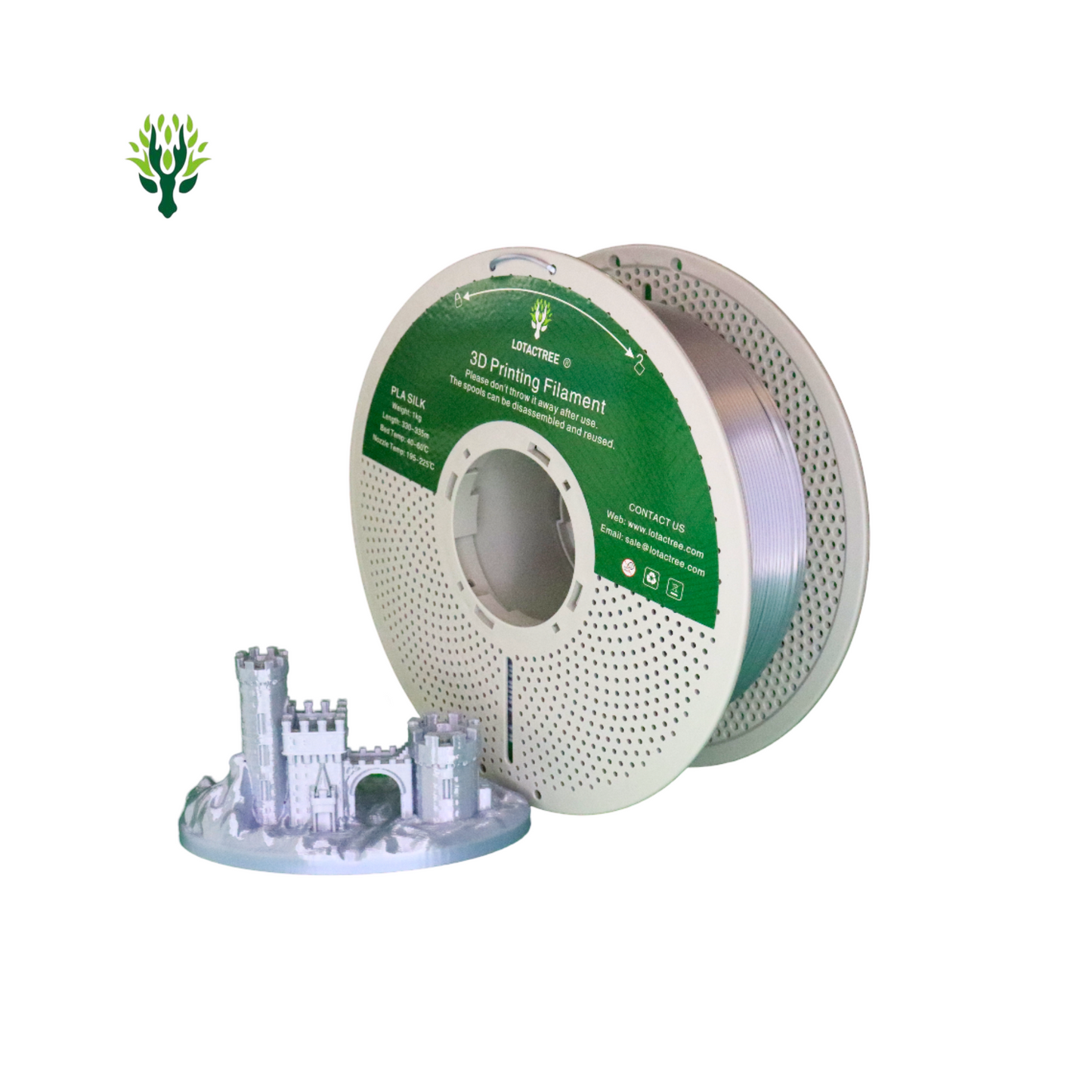 PLA SILK 3D Printing Filament 1.75mm 1Kg - Lotactree