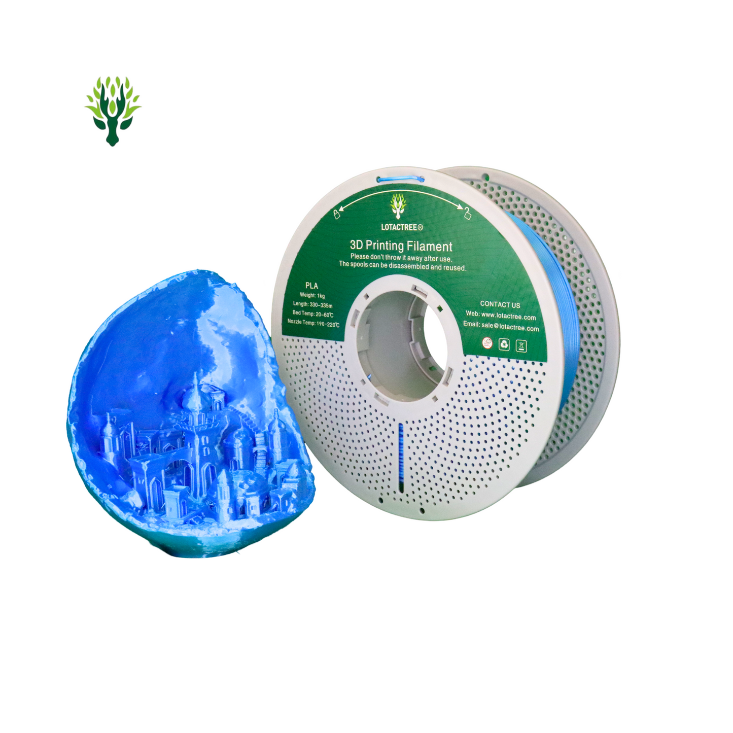 PLA SILK 3D Printing Filament 1.75mm 1Kg - Lotactree