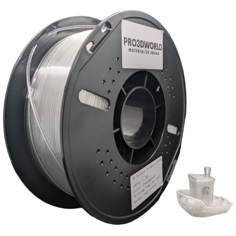Filamento de Impressão 3D PETG 1,75mm 1Kg - Pro3D