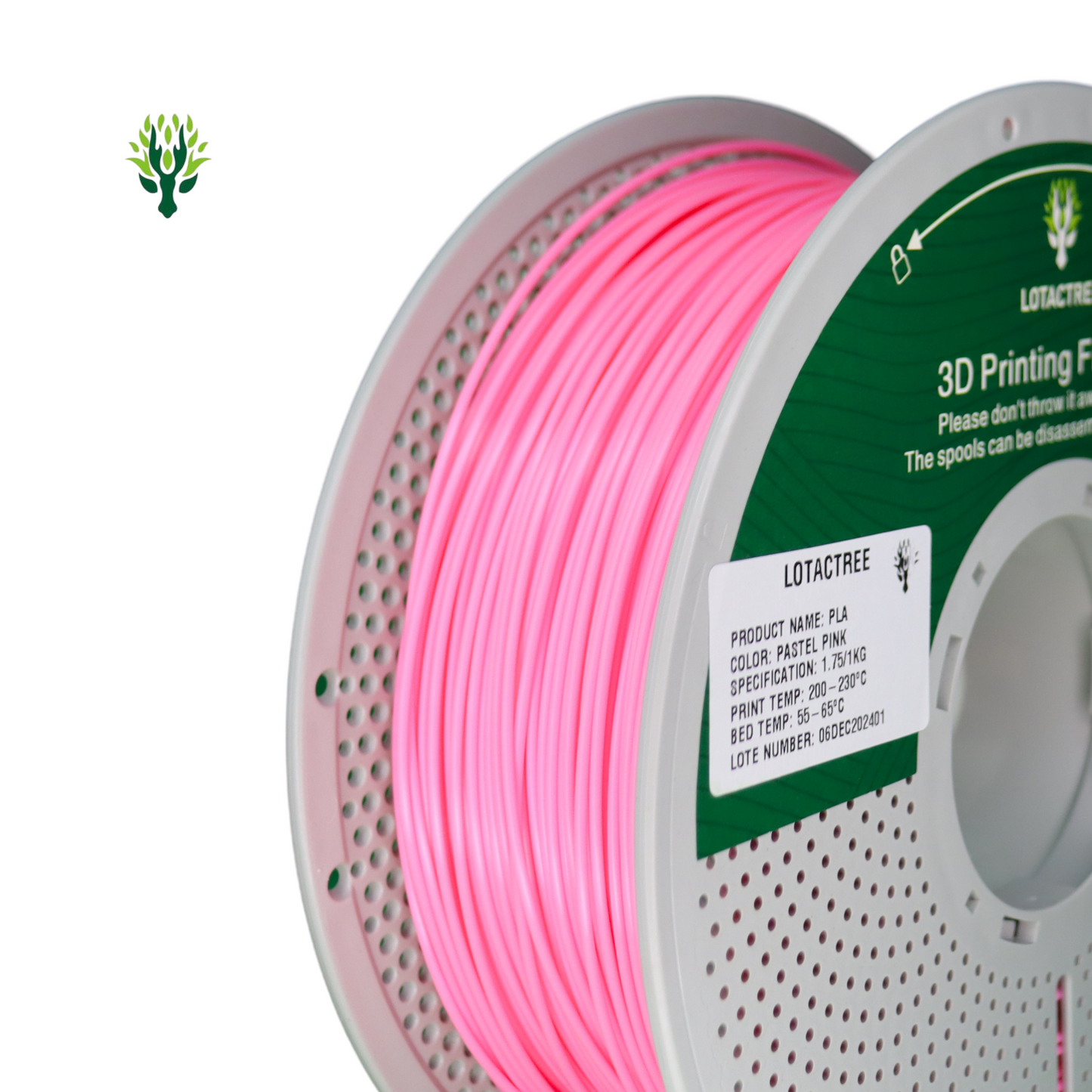 Filamento de Impressão 3D PLA 1,75mm 1Kg - Lotactree