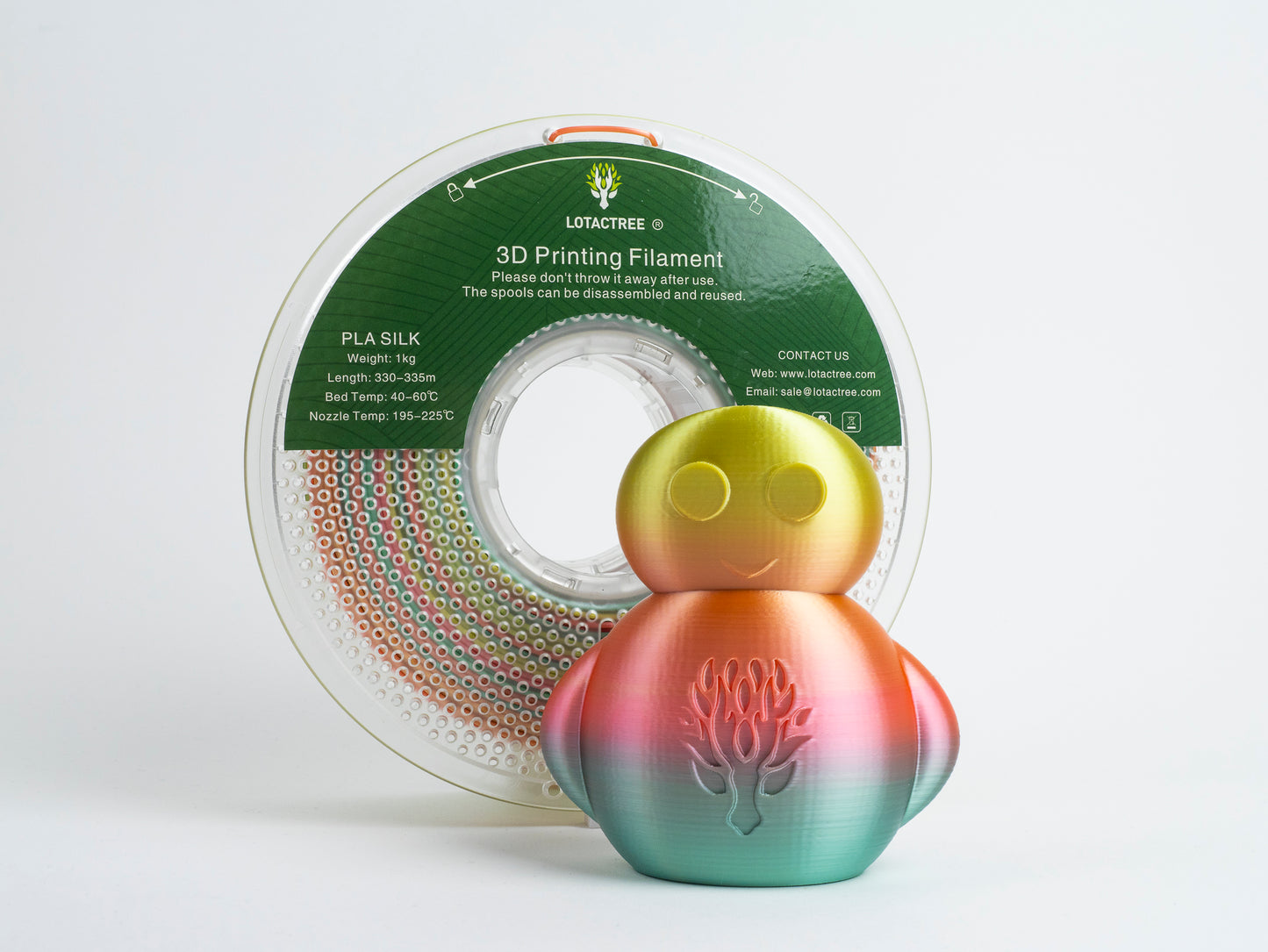 Filamento de Impressão 3D PLA SILK 1,75mm 1Kg - Lotactree