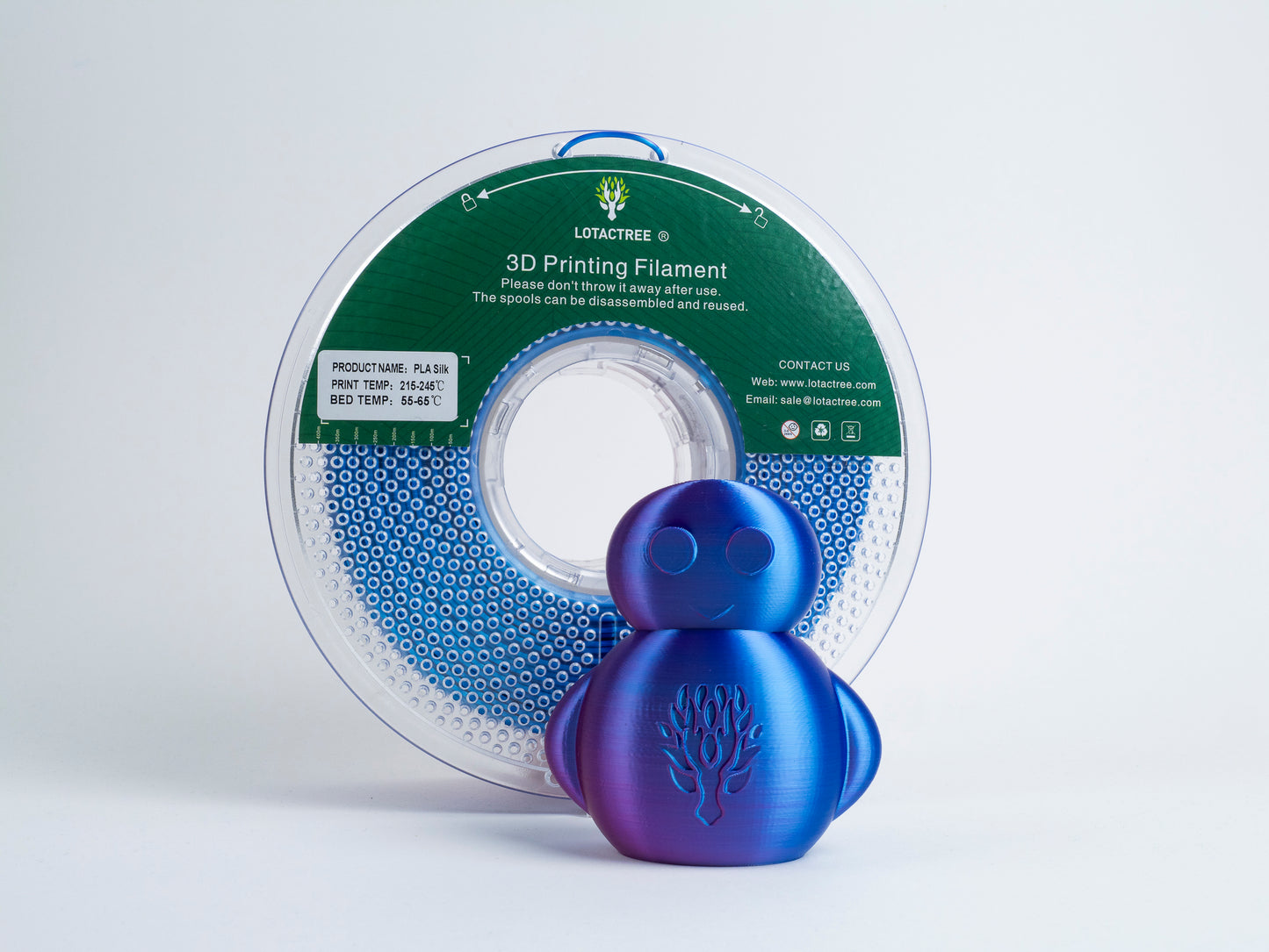 Filamento de Impressão 3D PLA SILK 1,75mm 1Kg - Lotactree