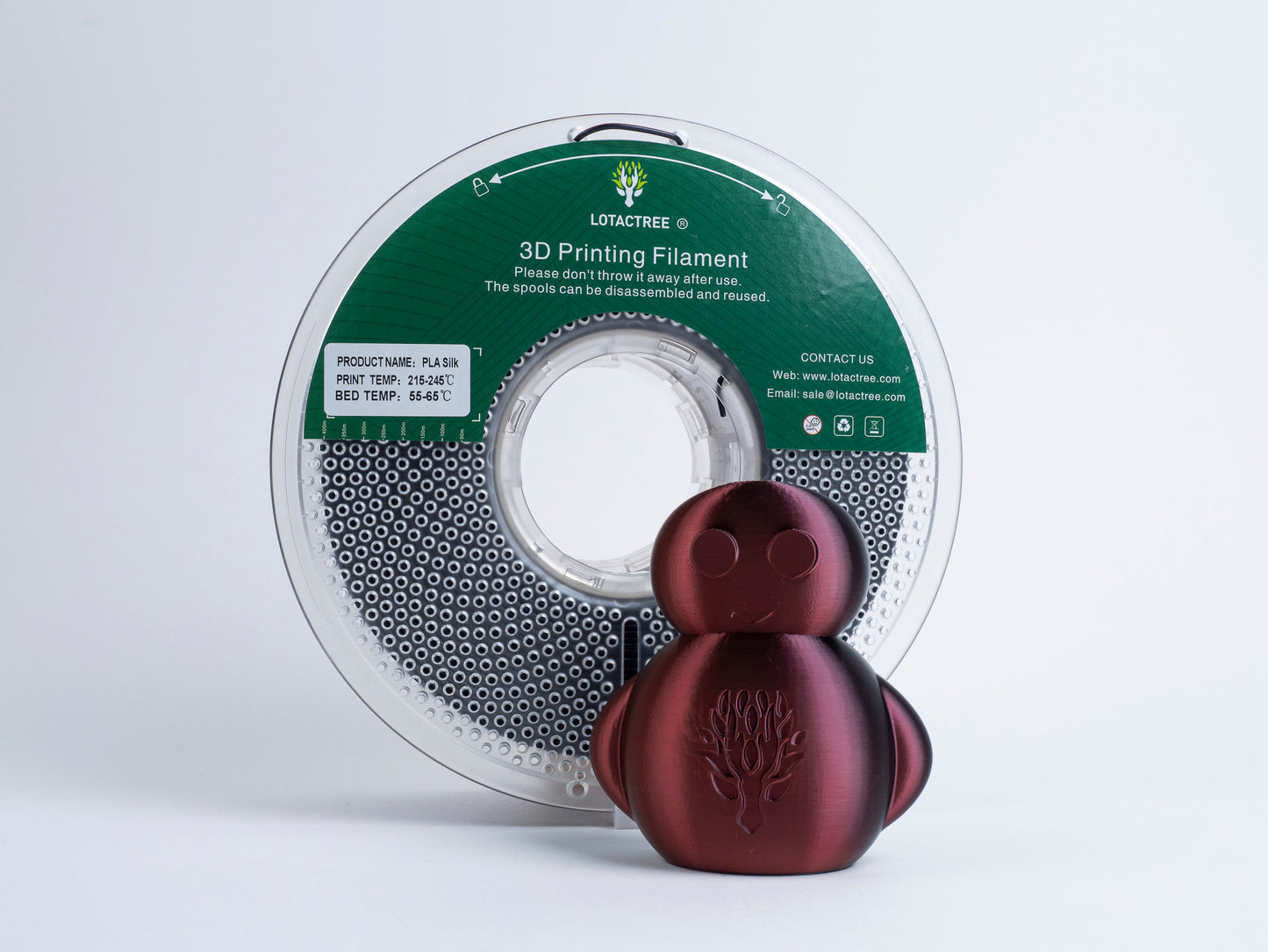 Filamento de Impressão 3D PLA SILK 1,75mm 1Kg - Lotactree