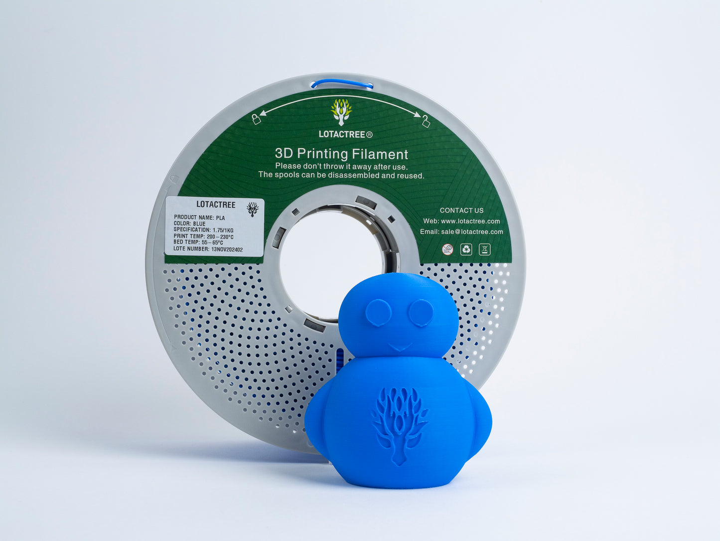 Filamento de Impressão 3D PLA 1,75mm 1Kg - Lotactree