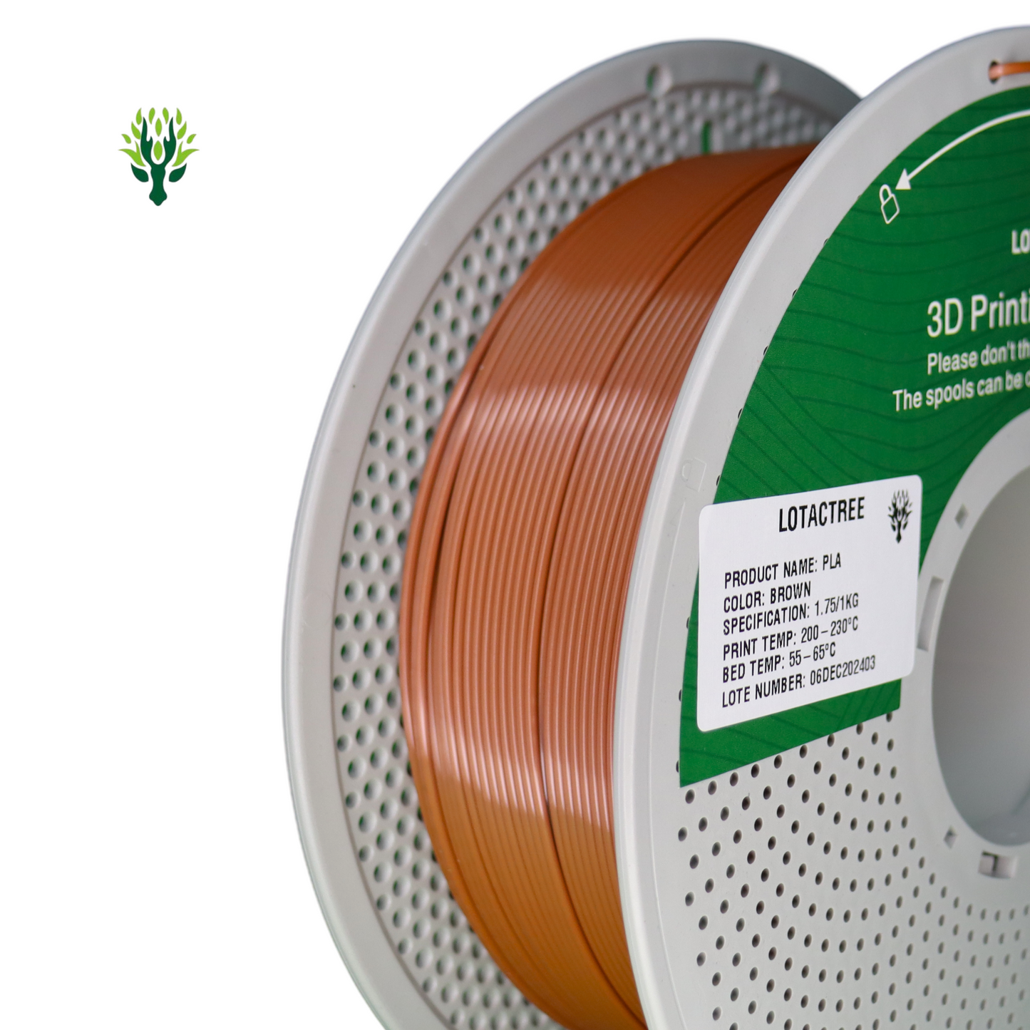Filamento de Impressão 3D PLA 1,75mm 1Kg - Lotactree