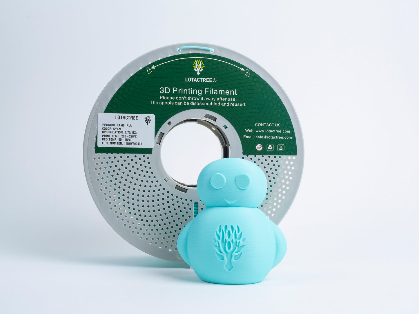Filamento de Impressão 3D PLA 1,75mm 1Kg - Lotactree
