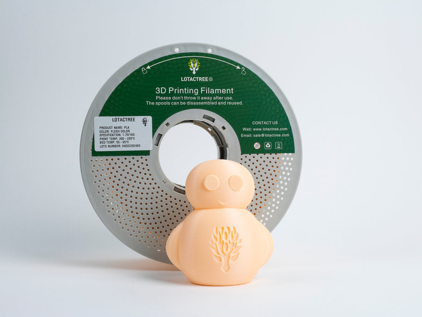 Filamento de Impressão 3D PLA 1,75mm 1Kg - Lotactree