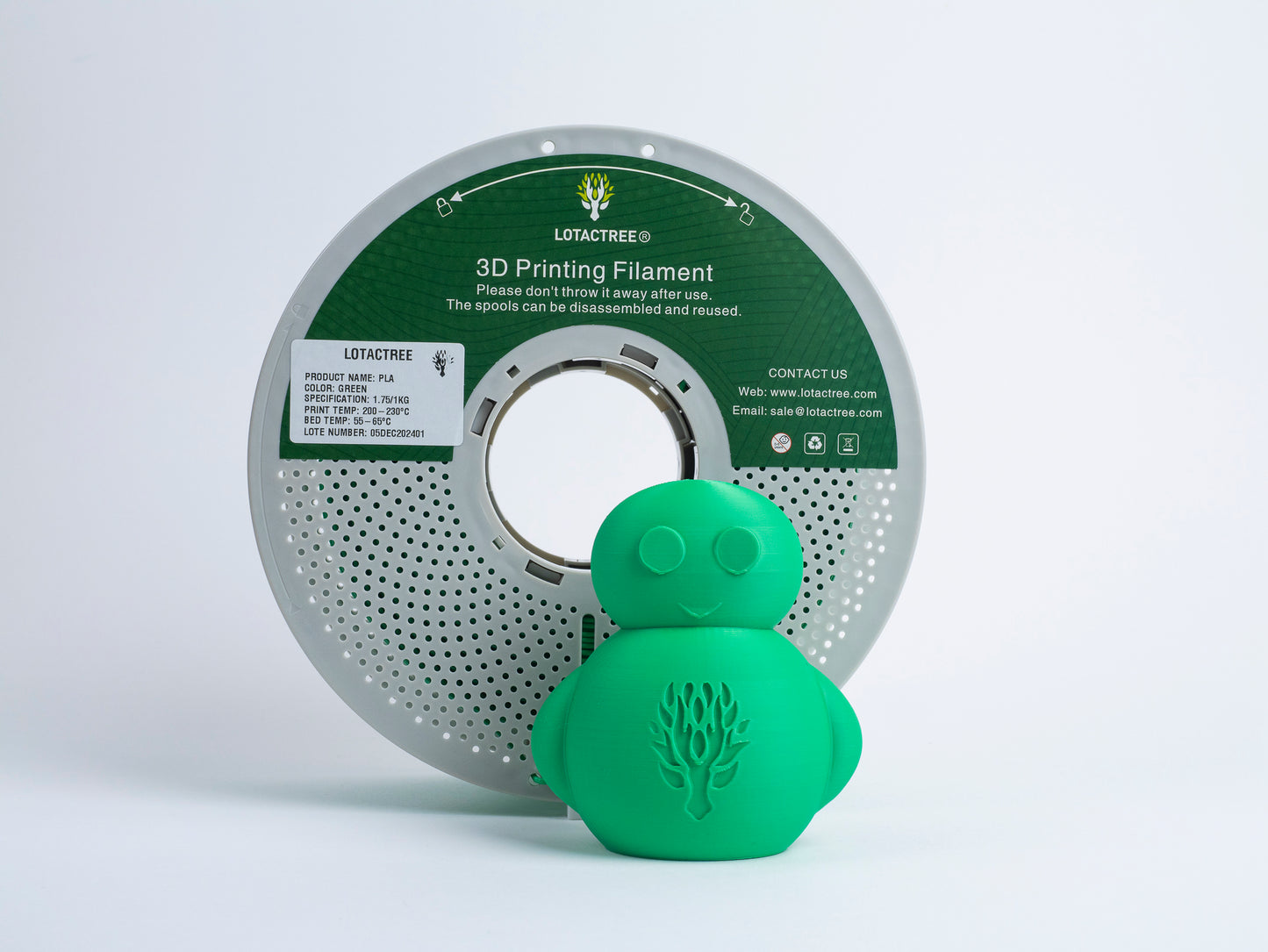 Filamento de Impressão 3D PLA 1,75mm 1Kg - Lotactree