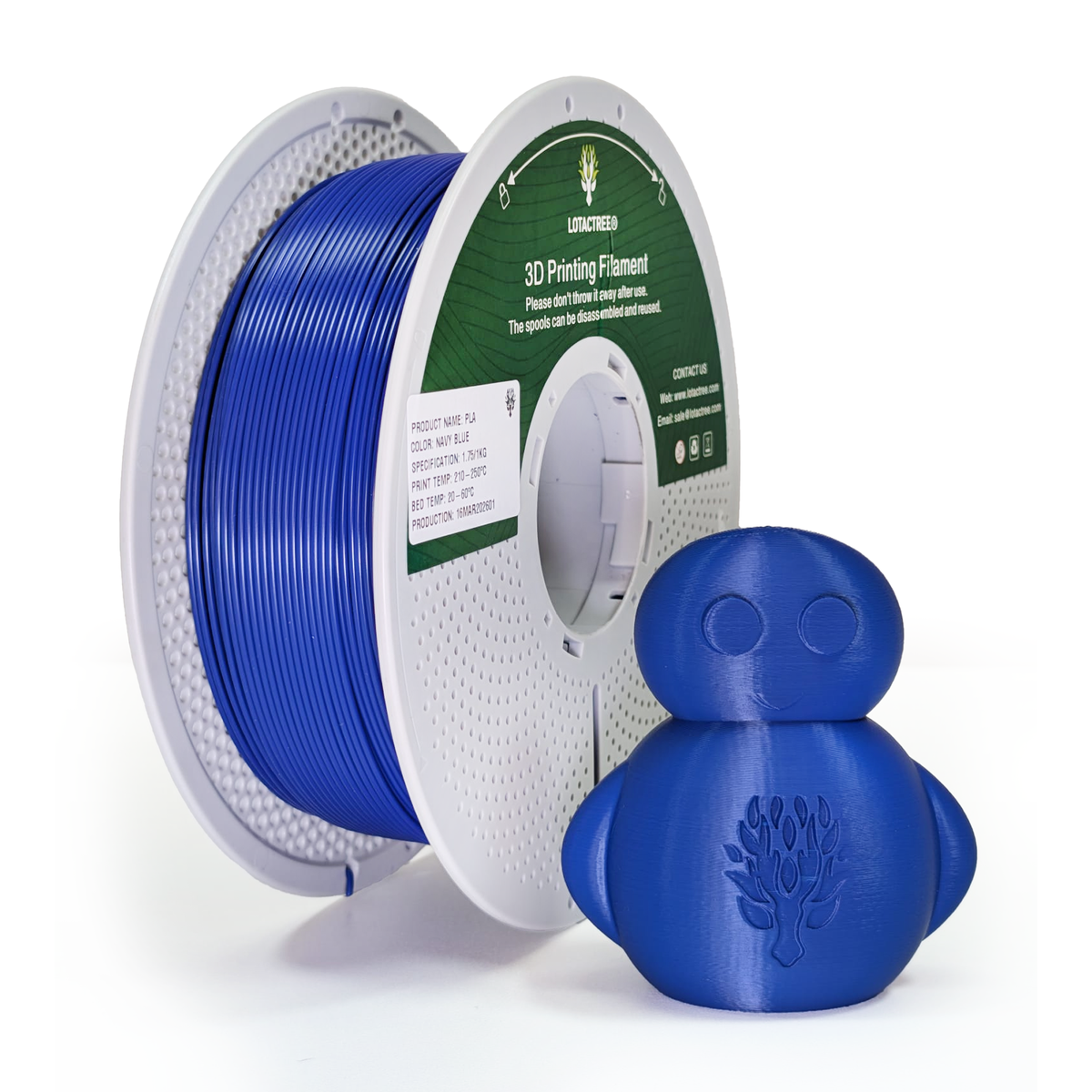 Filamento de Impressão 3D PLA 1,75mm 1Kg - Lotactree
