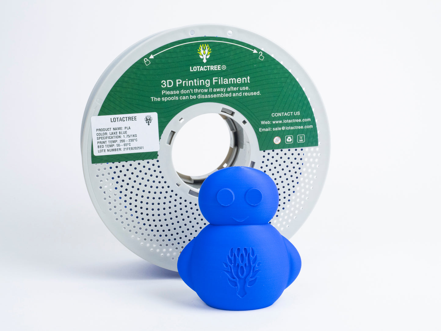 Filamento de Impressão 3D PLA 1,75mm 1Kg - Lotactree