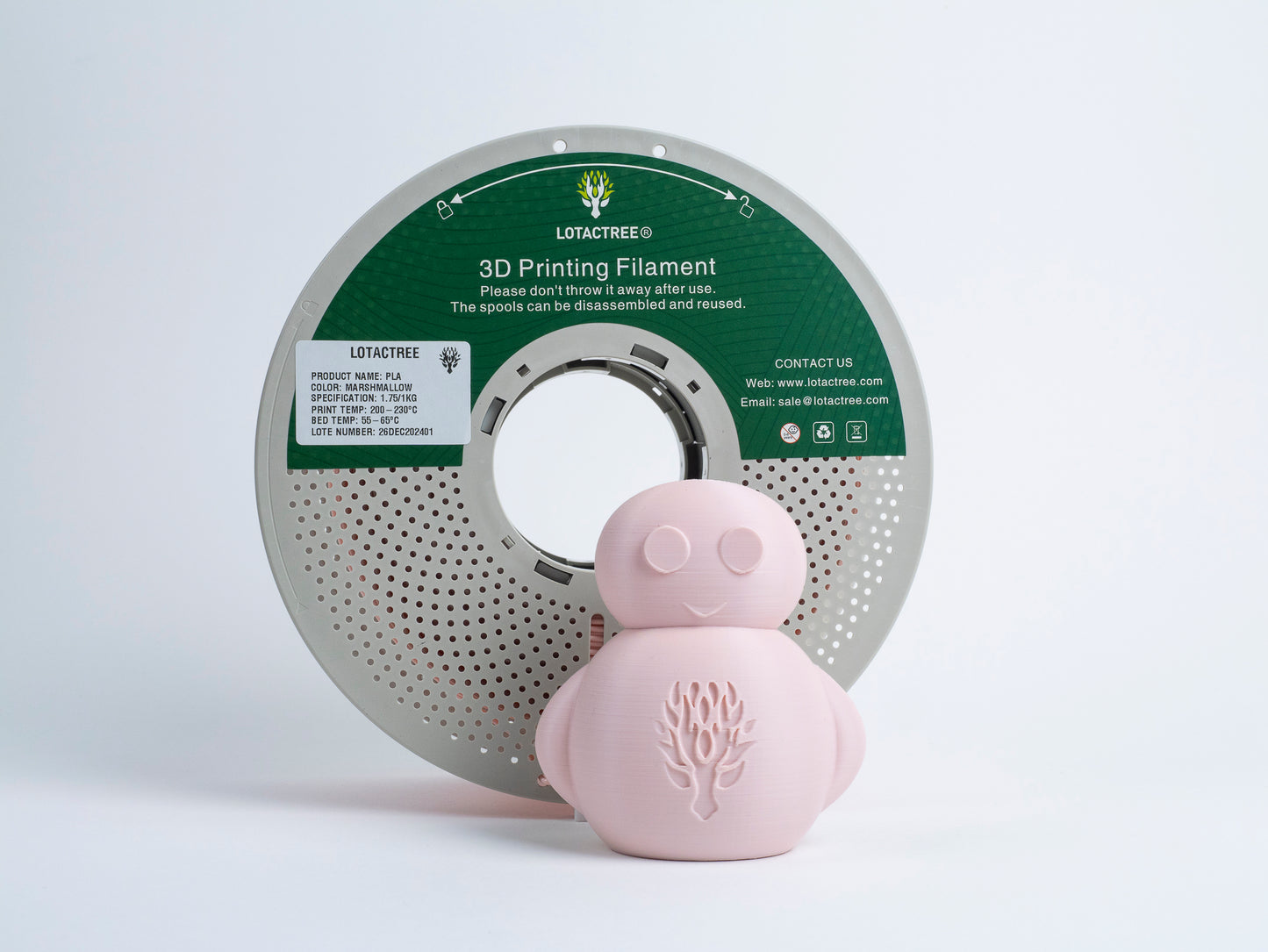 Filamento de Impressão 3D PLA 1,75mm 1Kg - Lotactree