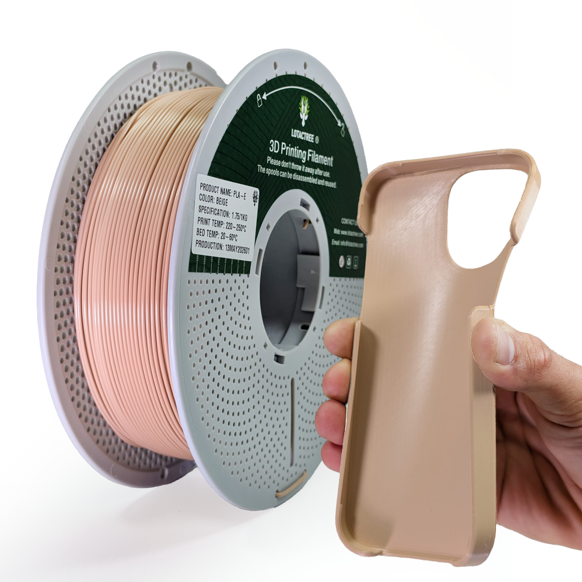 Filamento de Impressão 3D PLA-E 1,75mm 1Kg - Lotactree