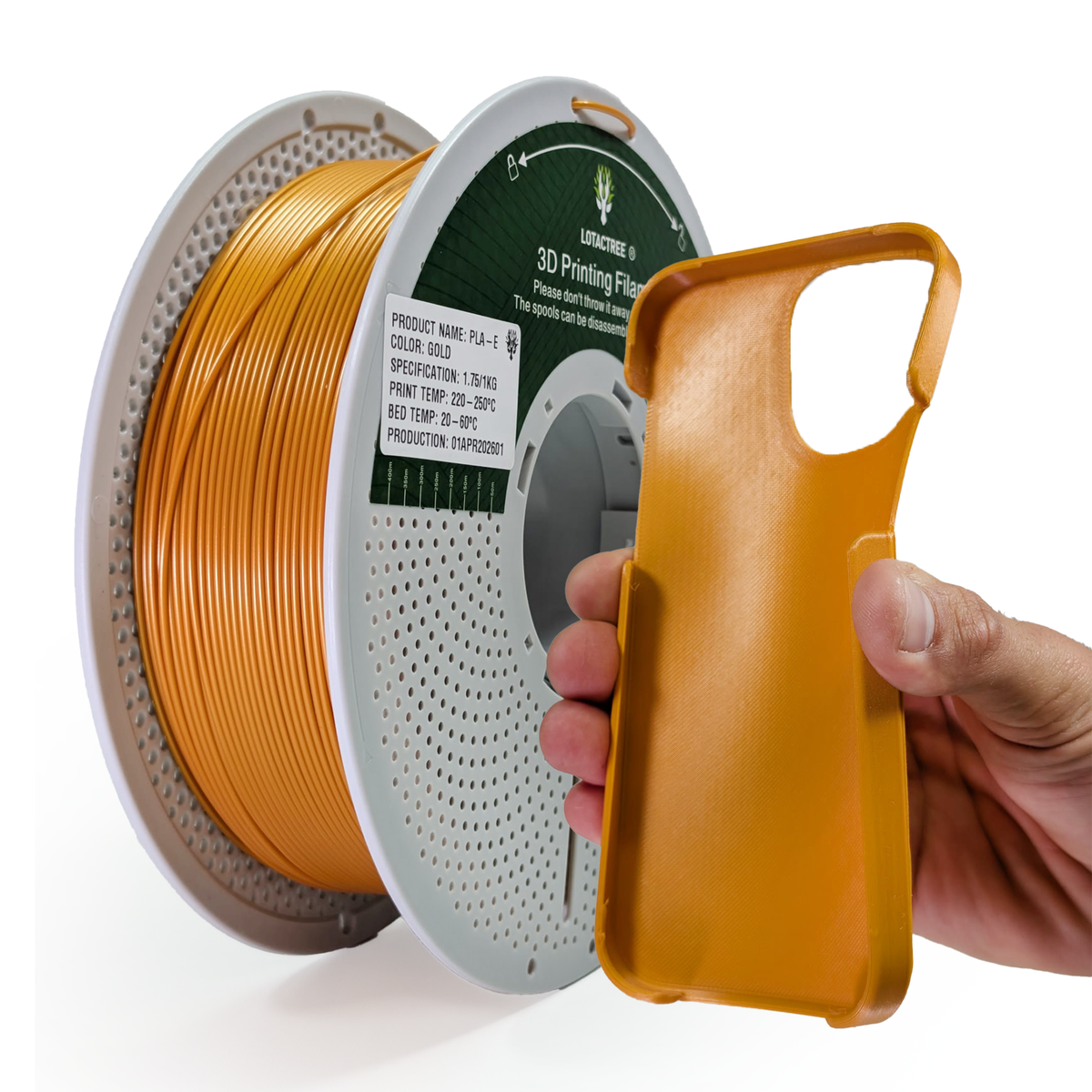 Filamento de Impressão 3D PLA-E 1,75mm 1Kg - Lotactree