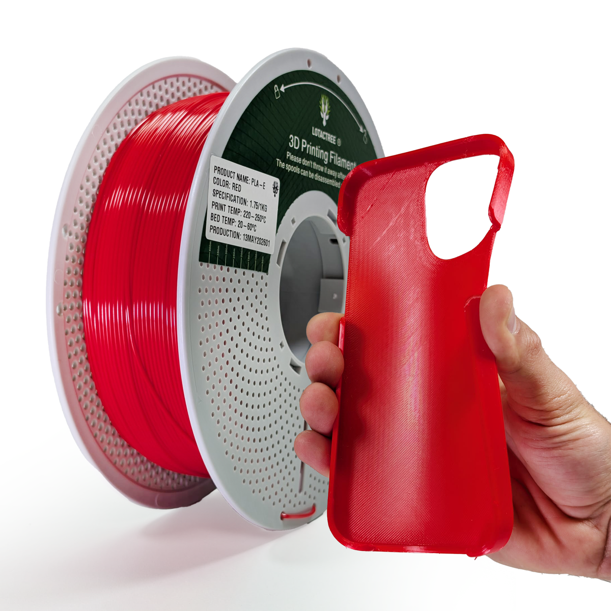 Filamento de Impressão 3D PLA-E 1,75mm 1Kg - Lotactree
