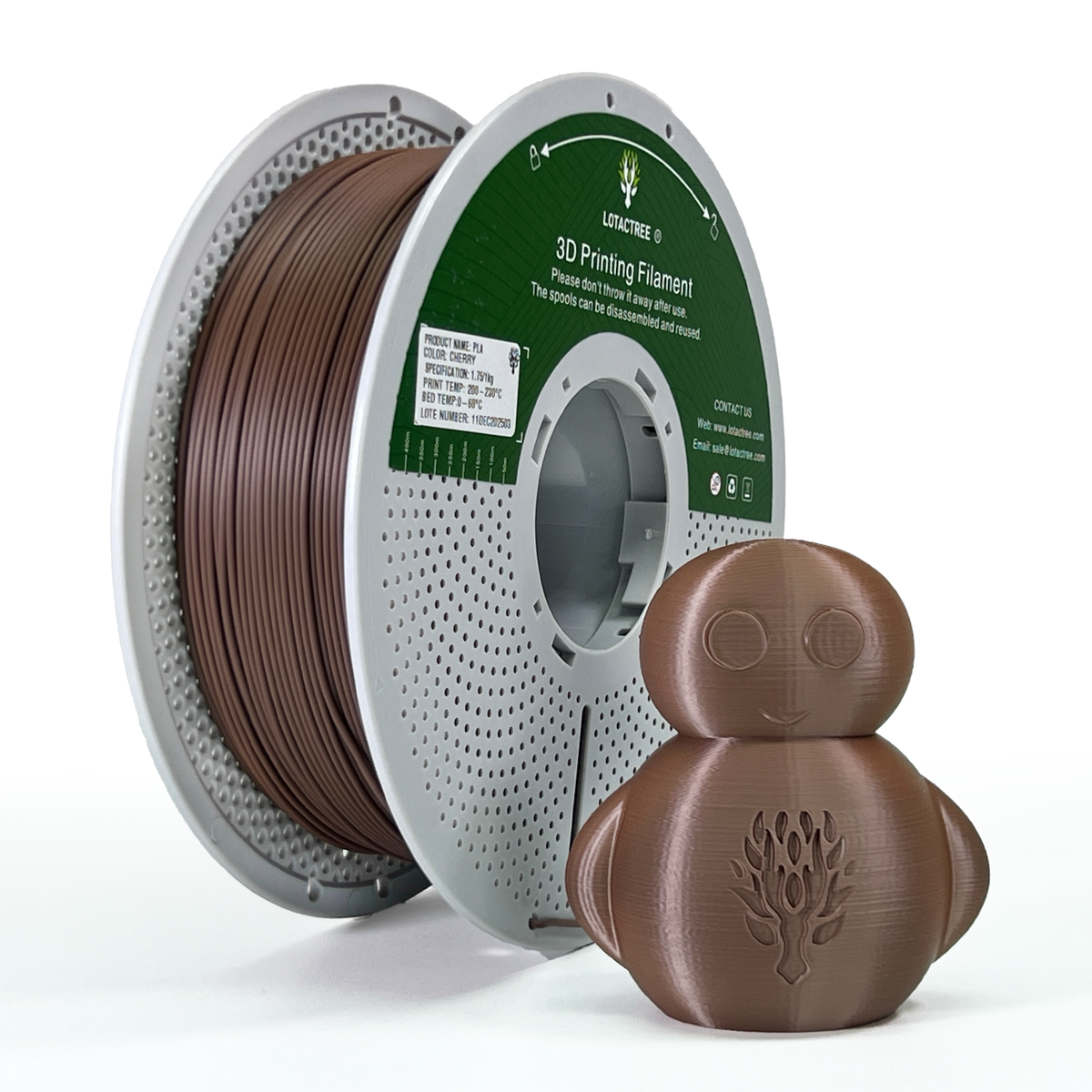 Filamento de Impressão 3D PLA 1,75mm 1Kg - Lotactree