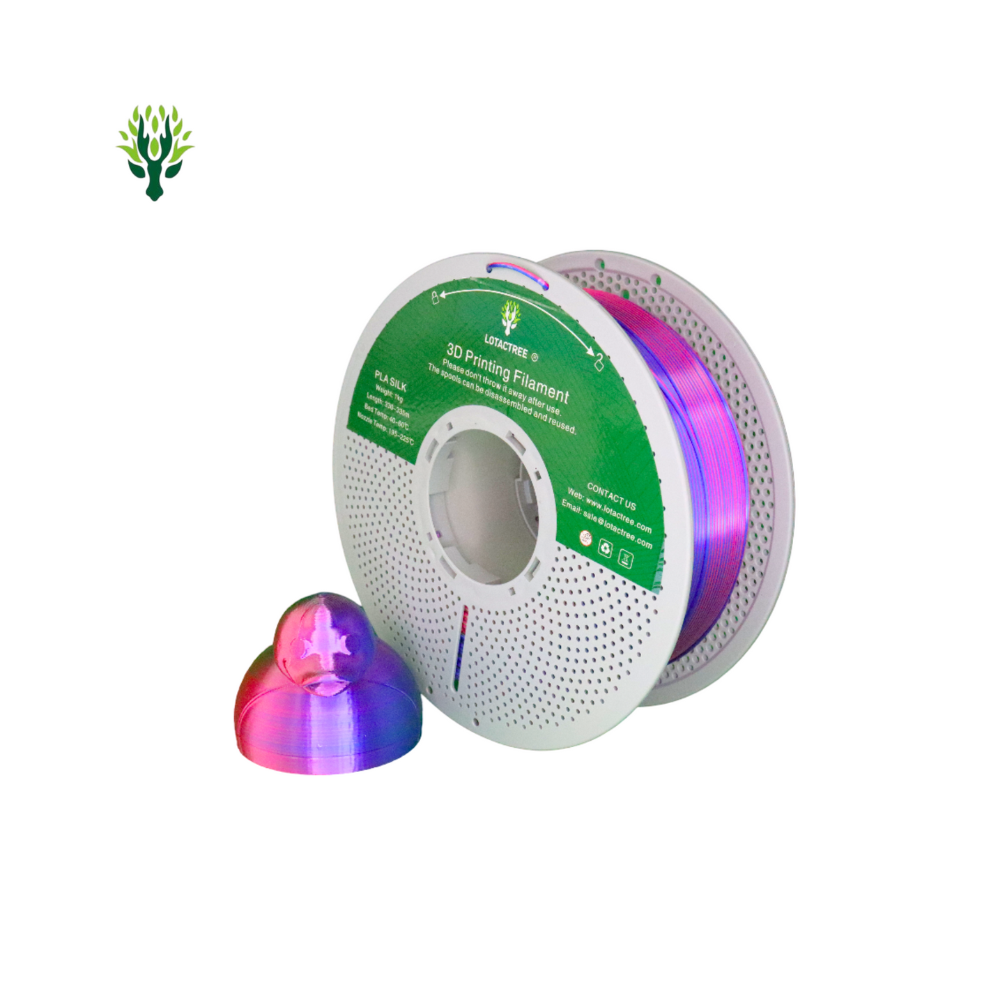 Filamento de Impressão 3D PLA SILK 1,75mm 1Kg - Lotactree