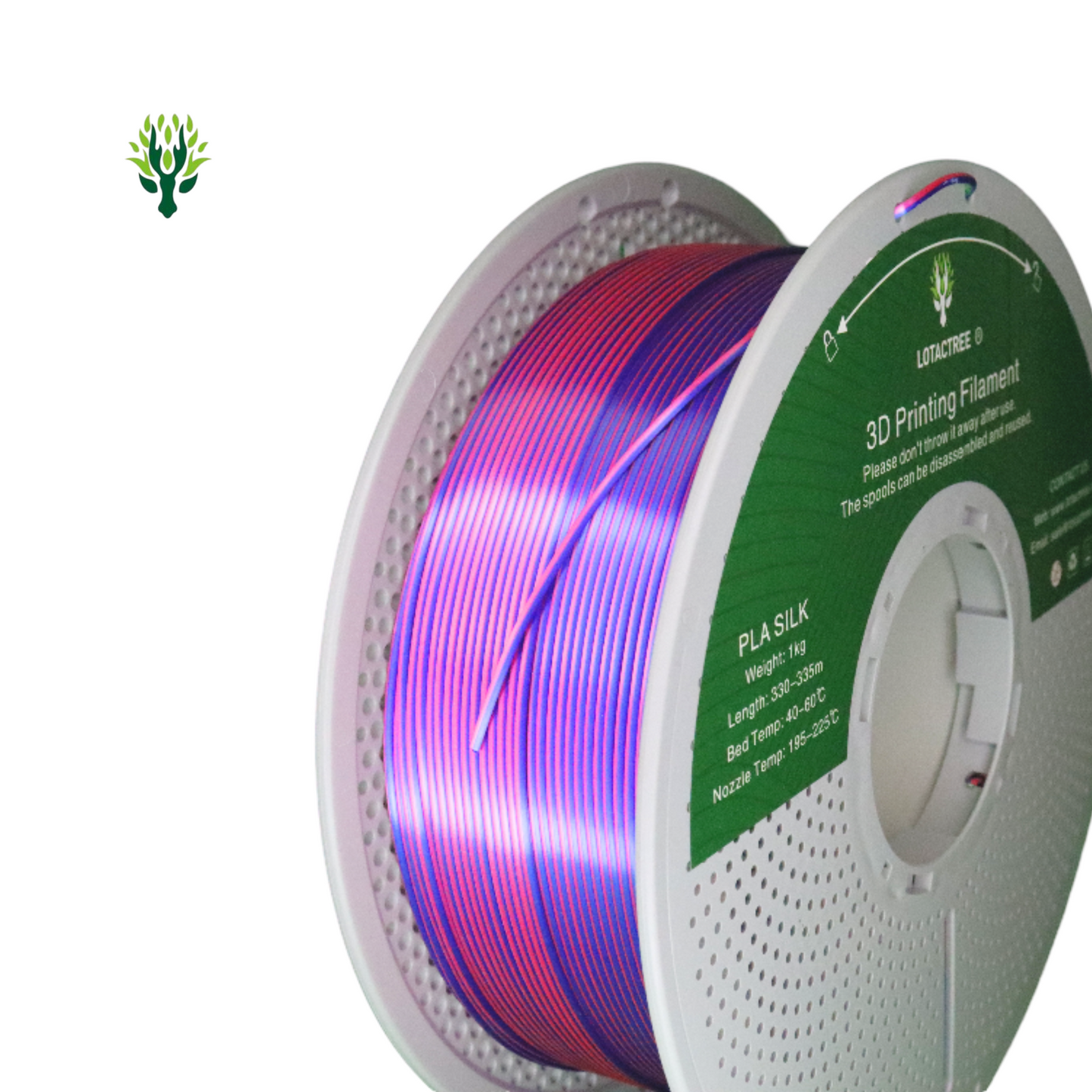 Filamento de Impressão 3D PLA SILK 1,75mm 1Kg - Lotactree