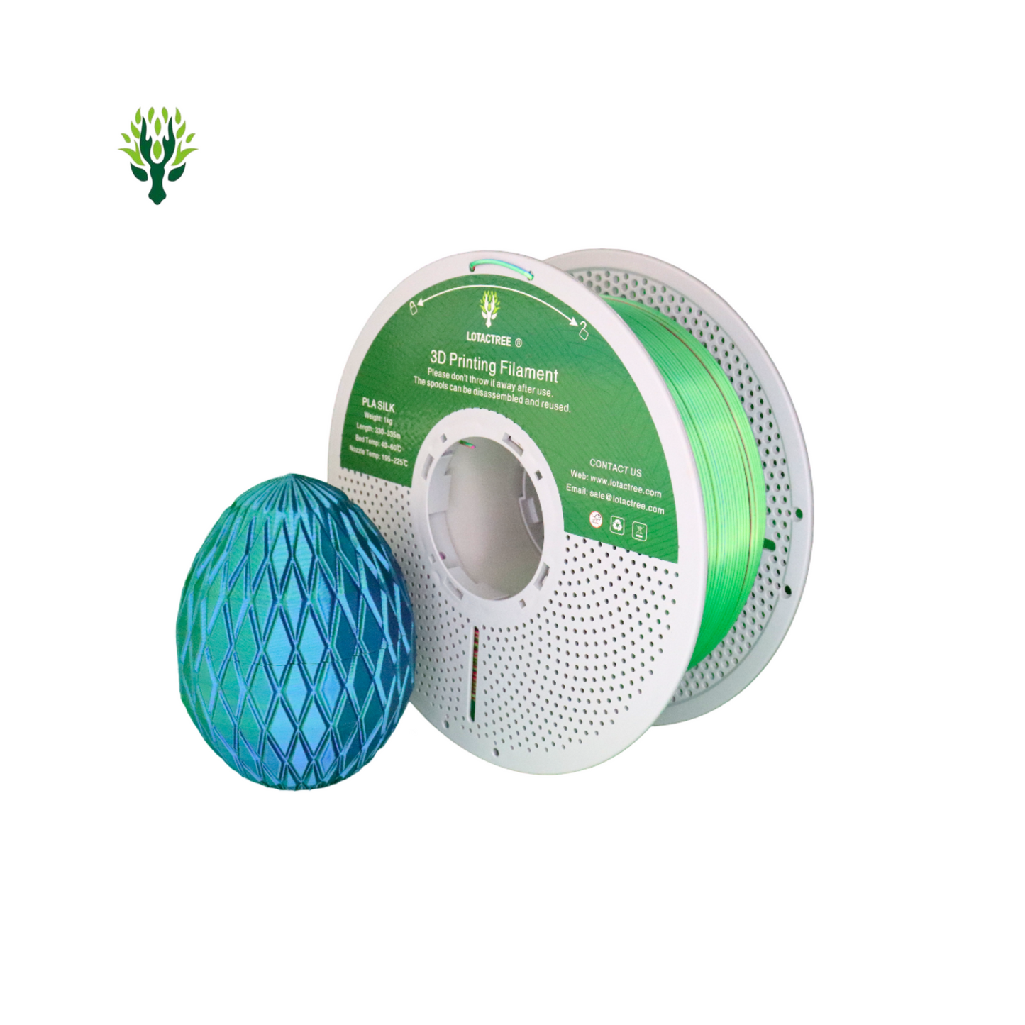 Filamento de Impressão 3D PLA SILK 1,75mm 1Kg - Lotactree