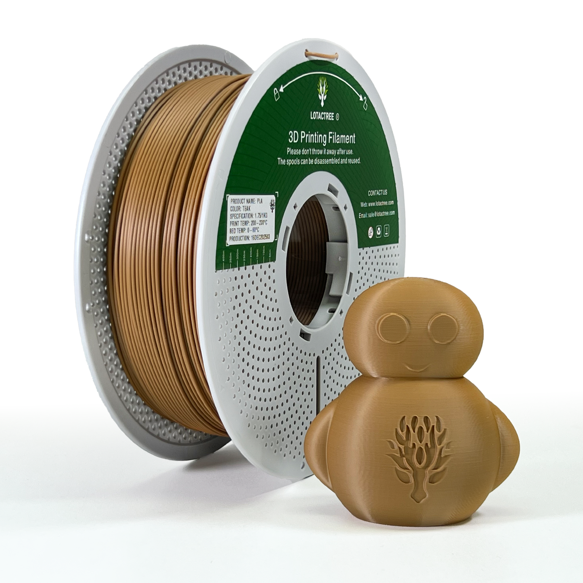 Filamento de Impressão 3D PLA 1,75mm 1Kg - Lotactree