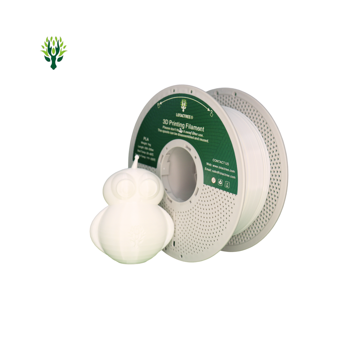 Filamento de Impressão 3D PLA 1,75mm 1Kg - Lotactree